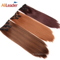 Silky Straight 16Colors Clip Extensions mit 16 Clips